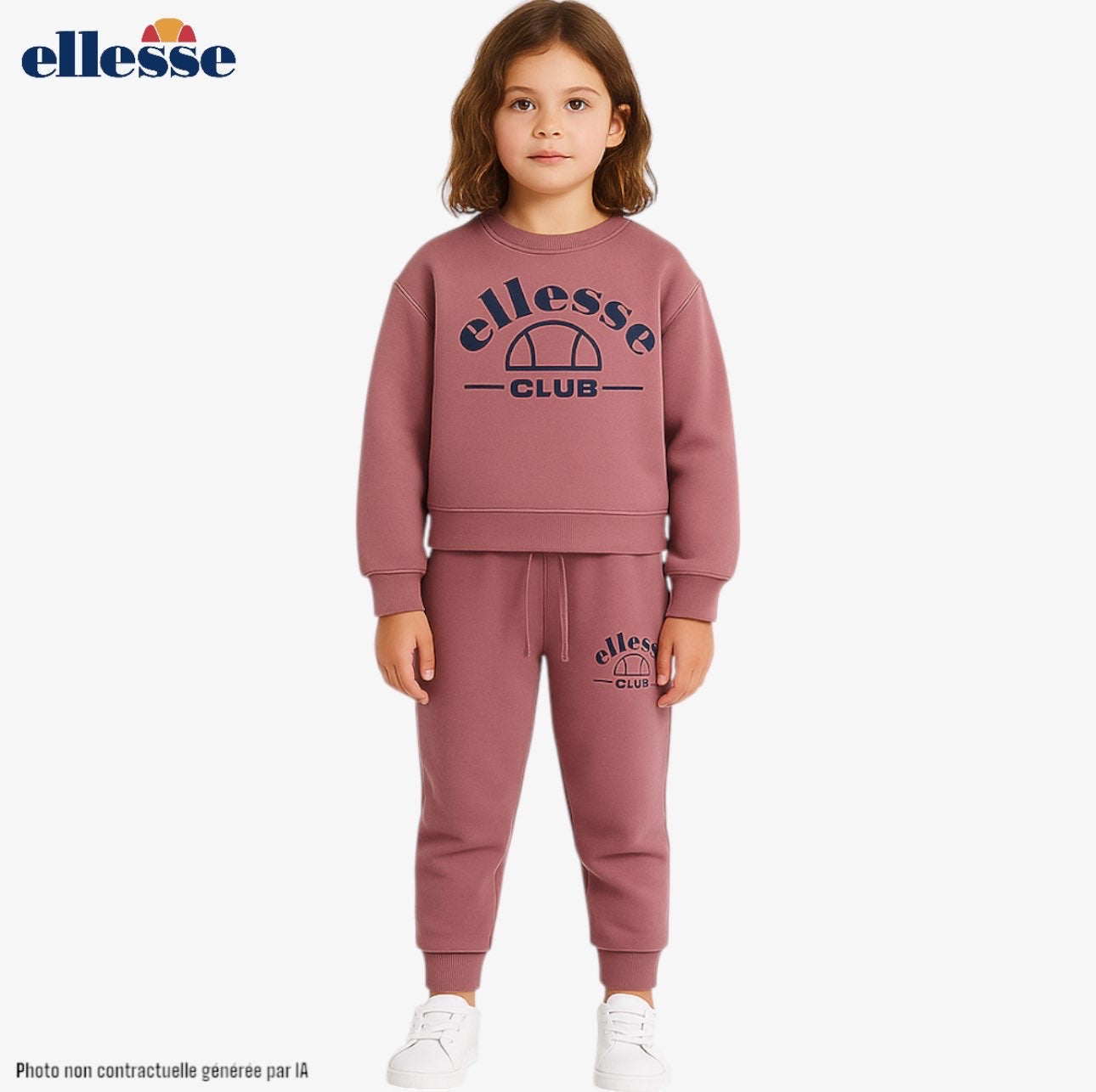 Ellesse jogging meisjes donkerroze