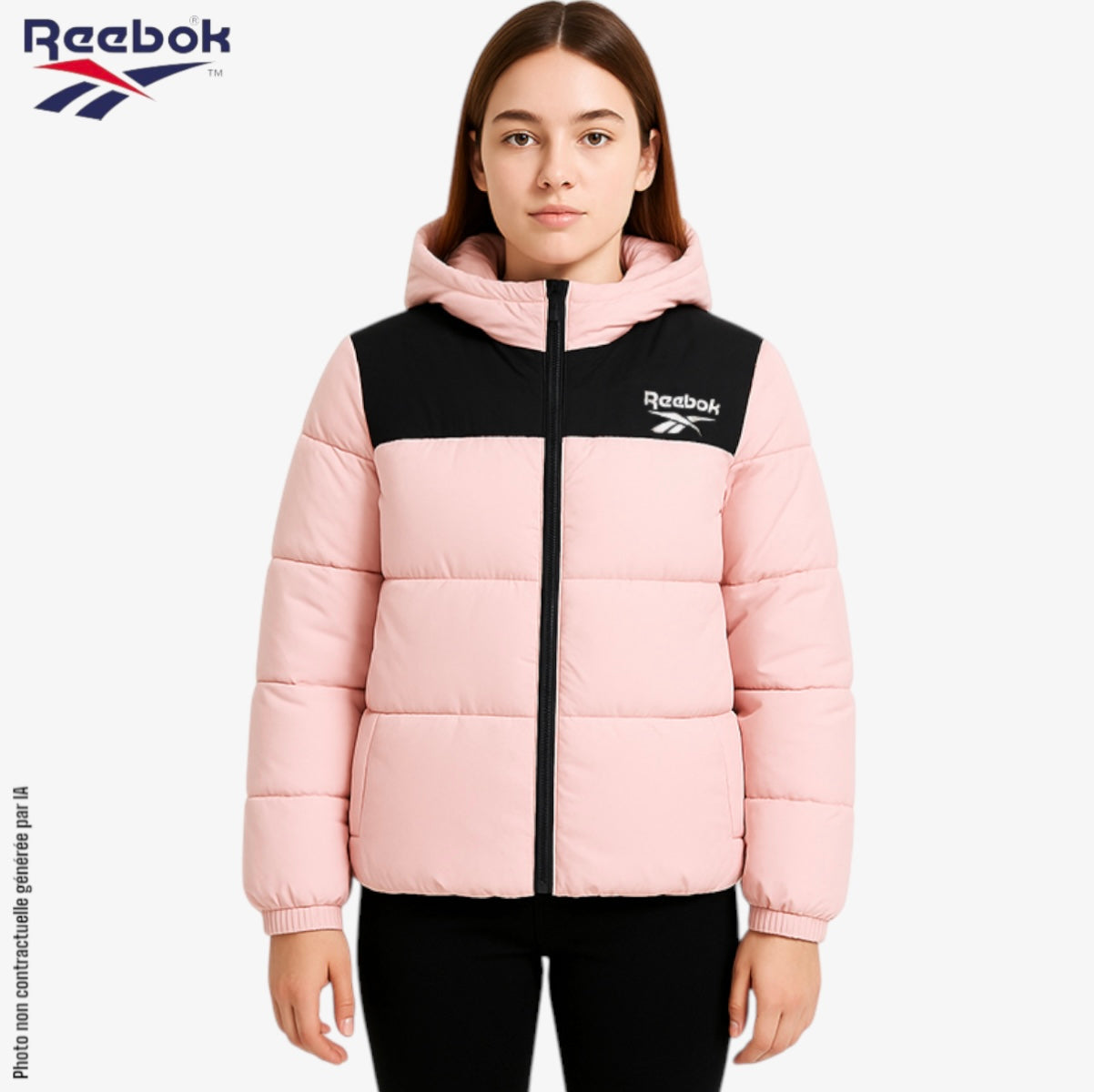 Reebok winterjas meisjes roze