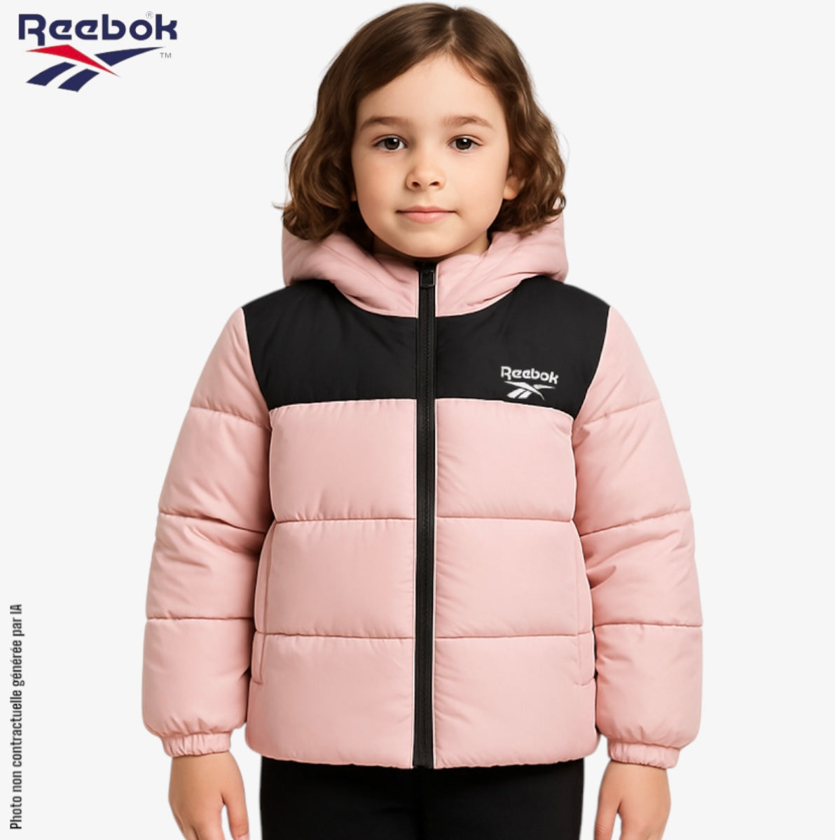 Reebok winterjas meisjes roze